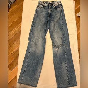 NWOT Zara ZW The‘90S Full Length Jeans